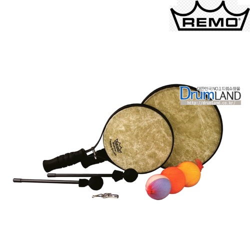 레모 패들드럼 (Paddle Drum) 8, 10인치 세트 (드럼키 1개, 말렛 2개